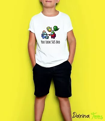 Buy Among Us You Look SUS Bro Kids T-Shirt Gaming Gamer YouTube • 6.99£