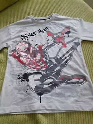 Buy Boy's New M&S Marvel Spiderman T-Shirt Age 9-10 • 7£