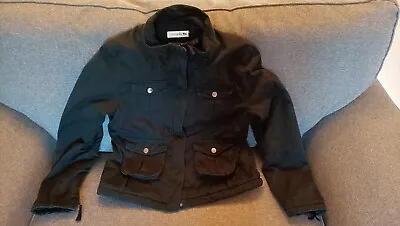 Buy Ladies Padded Winter Jacket, Black, Size 14 (Eur 42), Fully Lined, Four Pockets • 4£
