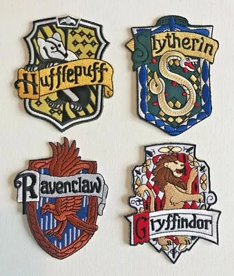 Buy Embroidered Iron On Patches Applique Potter Harry House Badges Teams Crest # 108 • 2.99£