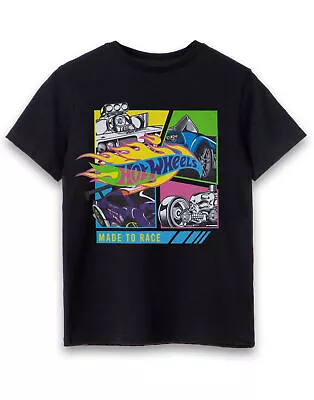 Buy Hot Wheels Black Short Sleeved T-Shirt (Boys) • 10.99£