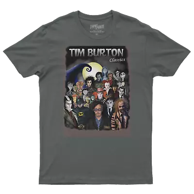 Buy Funny Film Movie Retro Horror Birthday Halloween T Shirt For TIM BURTON Fans • 7.99£