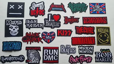 Buy Music Rock Punk Vintage Band Badges Iron Or Sew On Embroidered Patch • 2.25£