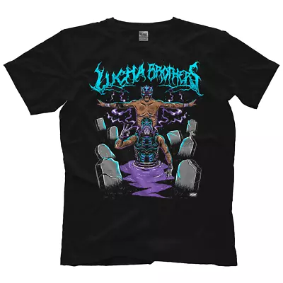 Buy Official AEW - All Elite Wrestling : Lucha Brothers  The Graveyard  T-Shirt • 29.99£