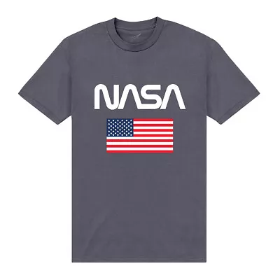 Buy Official NASA Stars & Stripes T-Shirt Short Sleeve Crew Neck T Shirt Tee Top • 22.95£
