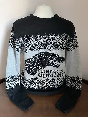 Buy XS 36  Chest Game Of Thrones Christmas Xmas Jumper Sweater GOT Winter Is Coming • 19.99£