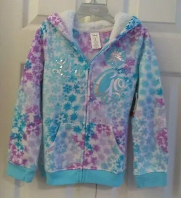 Buy Disney Elsa Hoodie Jacket Coat Blue/Purple    Size 6 • 16£
