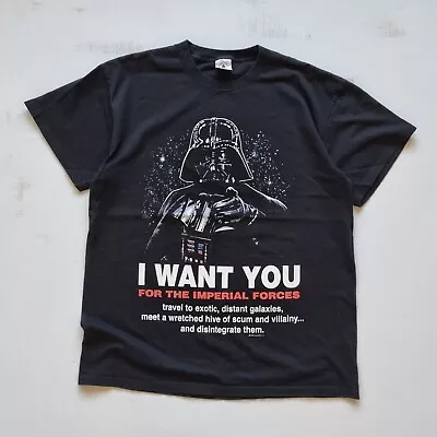 Buy Vintage 1996 Star Wars 'I Want You' Delta Pro Weight T-Shirt Mens Size Large • 50£