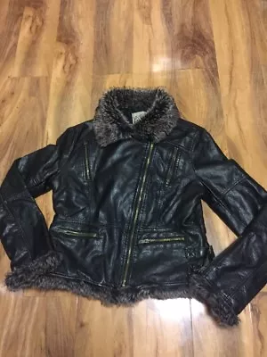 Buy Lo Lo Ladies Faux Leather Jacket Size L • 25£