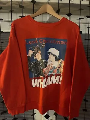 Buy Sainsbury TU - WHAM! Last Christmas - George Michael - Red Sweatshirt - Size 20 • 10.50£