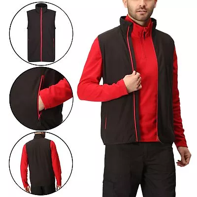 Buy Mens Regatta Lightweight Micro Fleece Gilet Full Zip Up Bodywarmer Vest Jacket • 8.99£