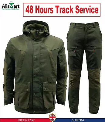 Buy Game Mens Waterproof Detach Scope Jacket Trousers Walking Hunting Hiking Fishing • 49.99£