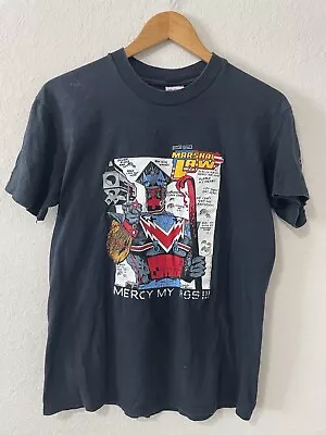 Buy Vintage 1989 Comic M T-Shirt MARSHAL LAW Mercy My Ass ~ Graphitti ~Kevin ONeill • 123.28£