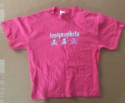 Buy Vintage Lost Prophets Band Rock Graphic T Shirt Pink Size Medium 10-12 Teens • 12.16£