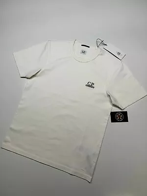 Buy BNWT CP Company Mercerized Jersey 30/2 Twisted T-Shirt In White -    Size XS • 79£