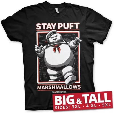 Buy Ghostbusters Stay Puft Marshmallows Big & Tall T-Shirt Black • 22.68£