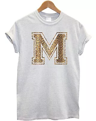 Buy M Leopard Printed T Shirt Indie Hipster Swag Personal Name Top Apparel  • 12.95£