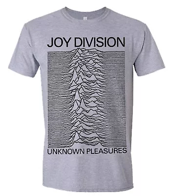 Buy Joy Division Unknown Pleasures Grey T-Shirt - OFFICIAL • 16.29£