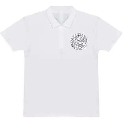 Buy 'Patterned Yin & Yang' Adult Polo Shirt / T-Shirt (PL036428) • 12.99£