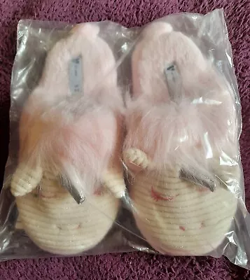 Buy Beautiful Sparkling Unicorn Slippers Size 3/4 Nwt • 7.99£