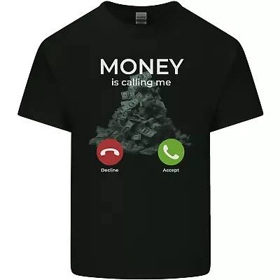 Buy Money Is Calling Hustle Mens Cotton T-Shirt Tee Top • 8.75£