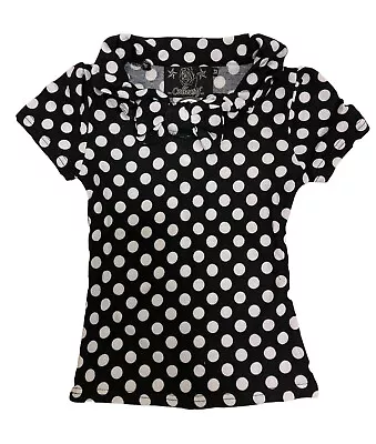 Buy Collective Clothing Jane Polka Dot Top, Rockabilly, Retro, 1950's Style • 14£