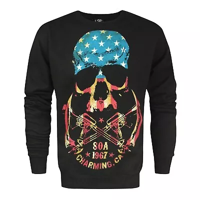 Buy Sons Of Anarchy Mens Skull Sweatshirt NS8031 • 30.59£