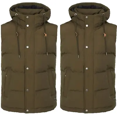 Buy Superdry Mens Gilet Bodywarmer Olive Jacket Sleeveless Hoodie Gilet Casual • 44.99£