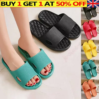 Buy Shower Bath Slippers.Women Men Non-Slip Home Bathroom Out/Indoor  Slippers Shoes • 5.69£