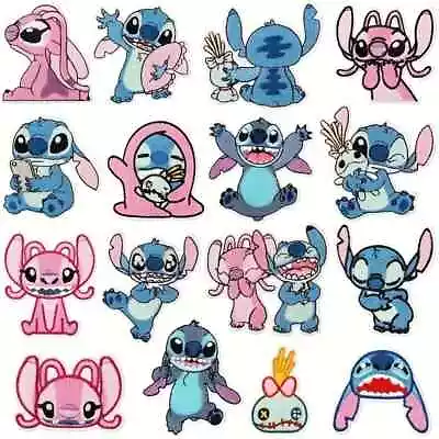 Buy Stitch Angel Embroidered Badge Sew On Iron On Patch Lilo And Stitch • 3.49£