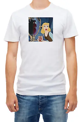 Buy Cinderella Cartoon Princess Short Sleeve White Men T Shirt F173 • 9.69£