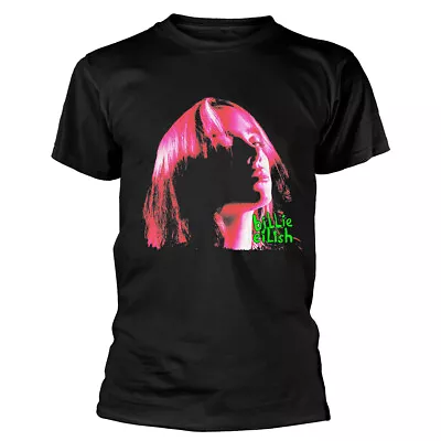 Buy Billie Eilish Neon Shadow Pink Black T-Shirt NEW OFFICIAL • 15.19£