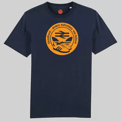 Buy Every Saturday We Follow Navy Organic Cotton T-shirt Gift Fans Bradford City • 22.99£