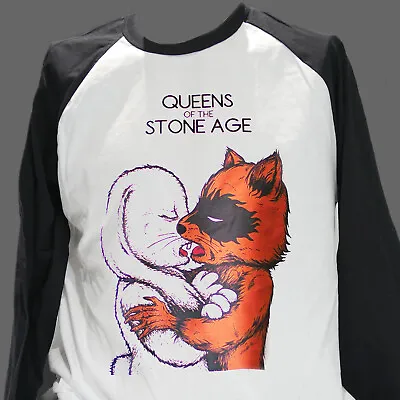 Buy Queens Of The Stone Age Metal Rock Long Sleeve Baseball T-shirt Unisex S-3XL • 17.99£