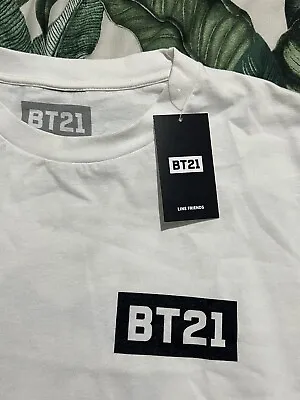 Buy Official BTS BT21 2019 London Pop Up Store White T-shirt Size XL • 35£