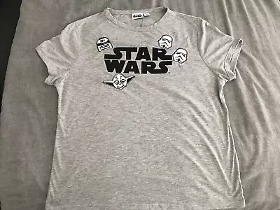 Buy Star Wars Womens T-shirt Grey Size 18 • 10£