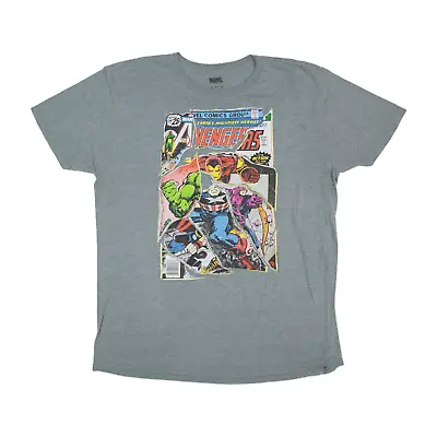 Buy MARVEL Avengers T-Shirt Grey Short Sleeve Mens XL • 8.98£