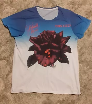 Buy Inspired By Thin Lizzy Black Rose Vintage Shirt Size Large • 4.99£