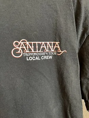 Buy Santana Transmogrify Local Crew Tour T Shirt Adult X-Large Black • 21.20£