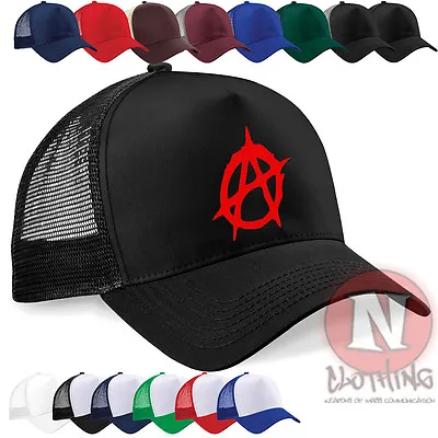 Buy Anarchy Punk Chaos Retro Sex Pistols Half Mesh Retro Trucker Baseball Cap Hat • 11.49£