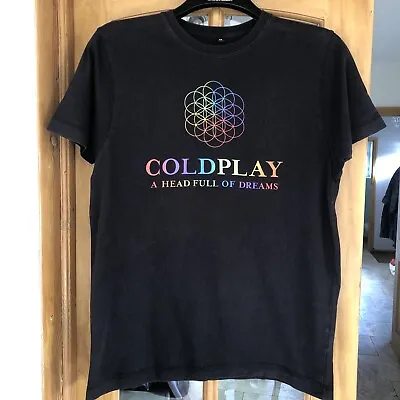 Buy Coldplay A Head Full Of Dreams 2017 Tour T-Shirt Size Medium Unisex • 14.99£