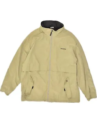Buy DIADORA Mens Hooded Windbreaker Jacket IT 48 Medium Beige Polyamide YZ28 • 20.71£