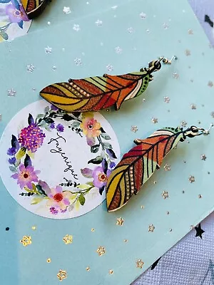 Buy Feather  Bohemian Festival Birthday  Jewellery Gift Fantasy Forest • 8£