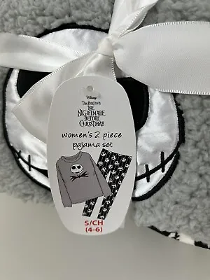 Buy Nightmare Before Christmas Women's Sleepwear 2Pc Plush PJ Set Small 4-6 NWT Gift • 29.10£