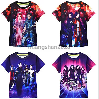 Buy Boys Girls Descendants 3D T-shirt Kids Cosplay Costume Short Sleeve Tee Top Gift • 7.99£