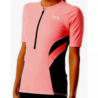 Buy TYR Competitor Women Tri Singlet Short Sleeve Top - Coral Grey Sz Small - $65 • 24.52£