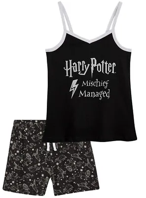 Buy Harry Potter Girls Pyjamas, 2 Piece Short Girls PJs, 100% Cotton Girls Clothes • 15.49£