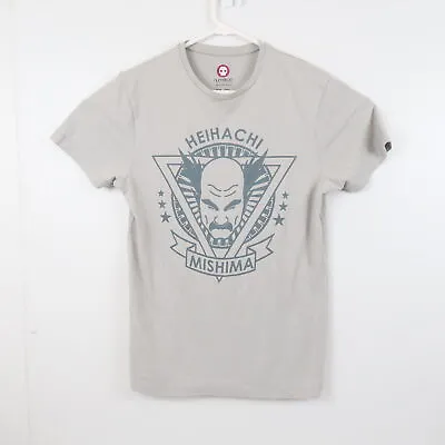 Buy Tekken Heihachi Mishima Mens T-Shirt Size S Grey Licensed Namco Fighting Game • 4.98£