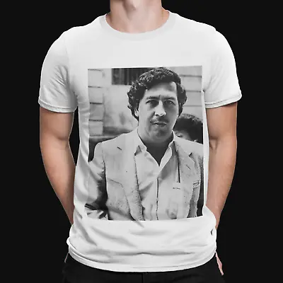 Buy Escobar BW T-Shirt - Cool Narcos  Pablo Cartel Retro Funny Drugs  • 8.39£
