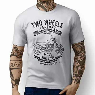 Buy JL Soul Illustration For A Moto Guzzi V7III Stone Motorbike Fan T-shirt • 19.99£